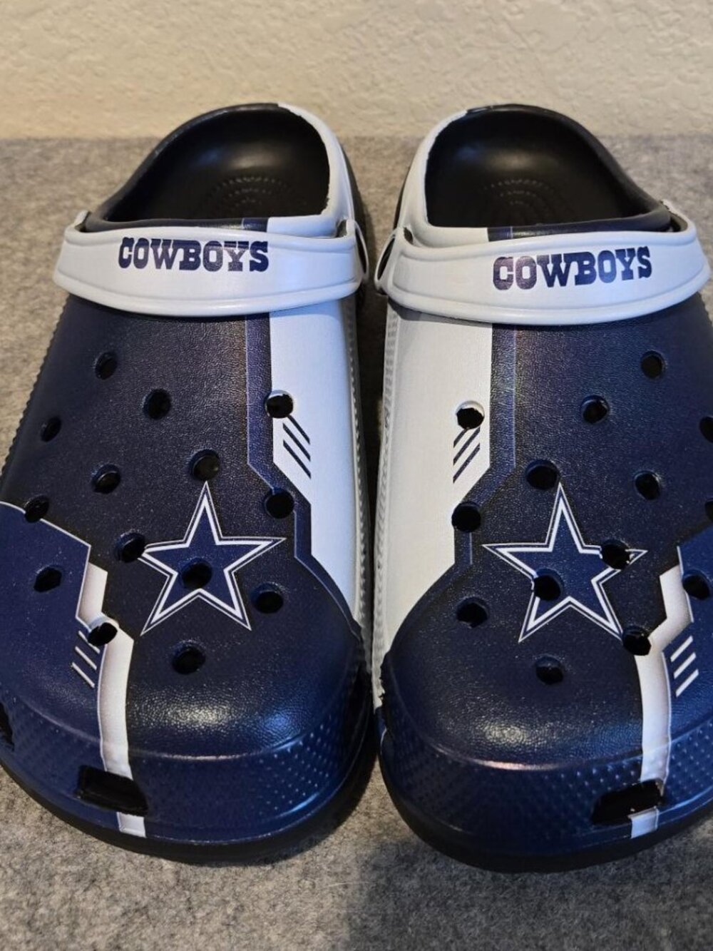 Unbranded Dallas Cowboys Foam Clogs/Slip On Sandals Size 47 (Us Men 12.5-13).